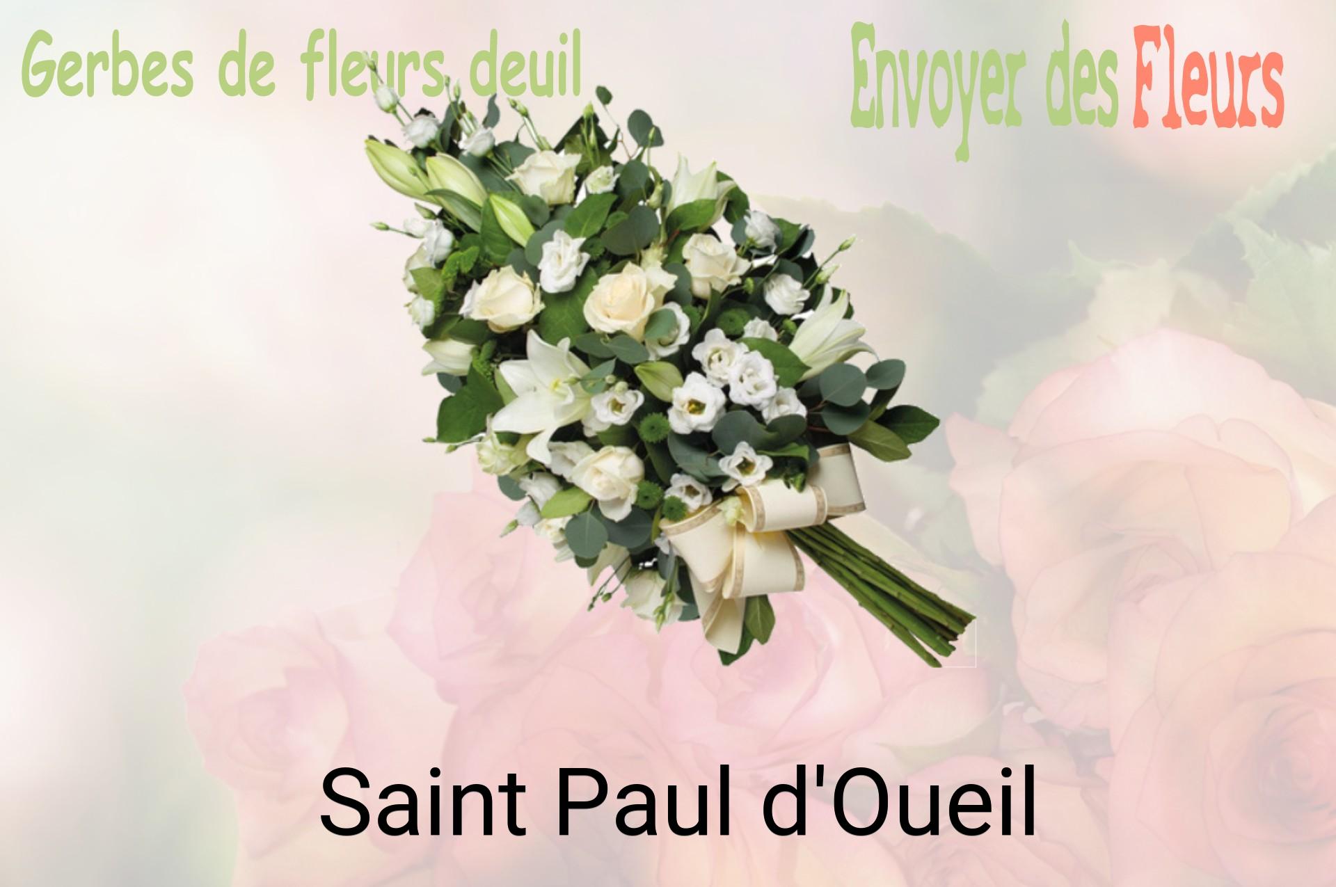 Gerbe de fleurs de deuil livrée à Saint-Paul-d'Oueil